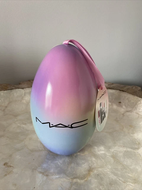 MAC Beauty Huevo Maquillaje Regalo EDICIÓN LIMITADA LATA DE HUEVOS NUEVO