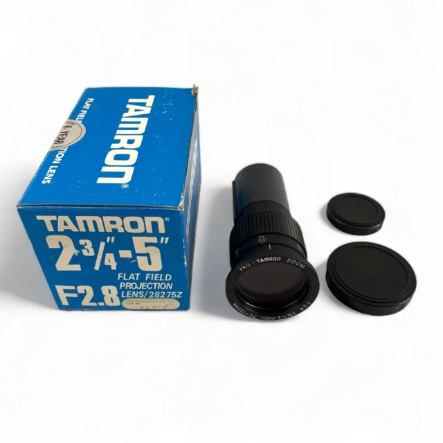 Lente proyector de campo plano Tamron 2,75""-5"" F2,8 28275Z Japón con caja.