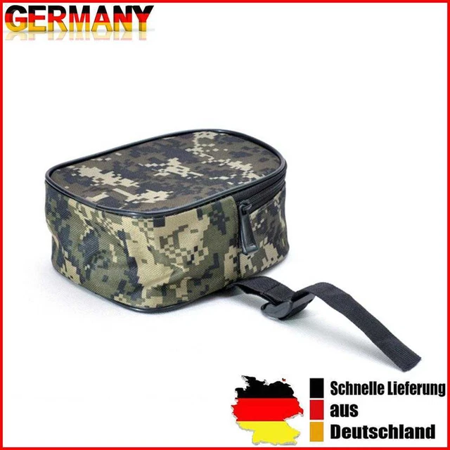 Portable Fishing Reel Storage Bag Digital Camouflage Protective Case Pouch