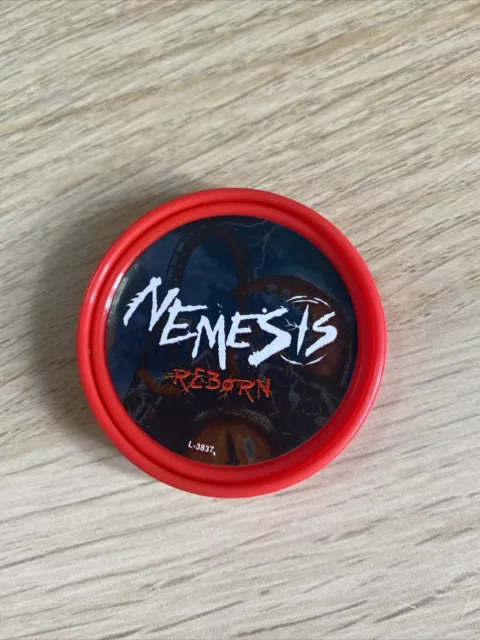 Alton Towers Nemesis Reborn Pop Badge Merlin 2024