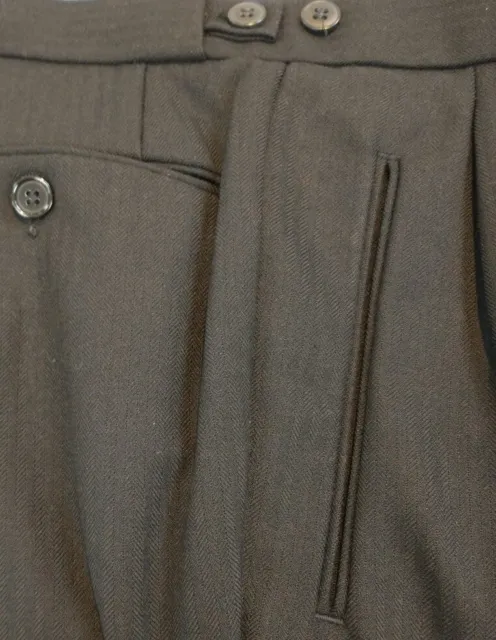 Pantaloni formali neri a spina di pesce - ex noleggio - matrimonio - ascot - massonico in perfette condizioni 5