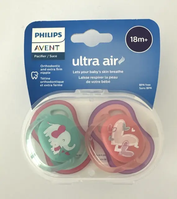 Philips Avent Ultra Air Pacifier with Sterilizer Carrying Case 18m+