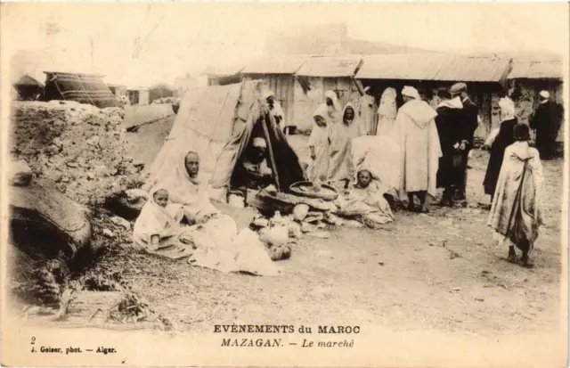 CPA AK Geiser 2 Mazagan Le marche MAROC (757889)