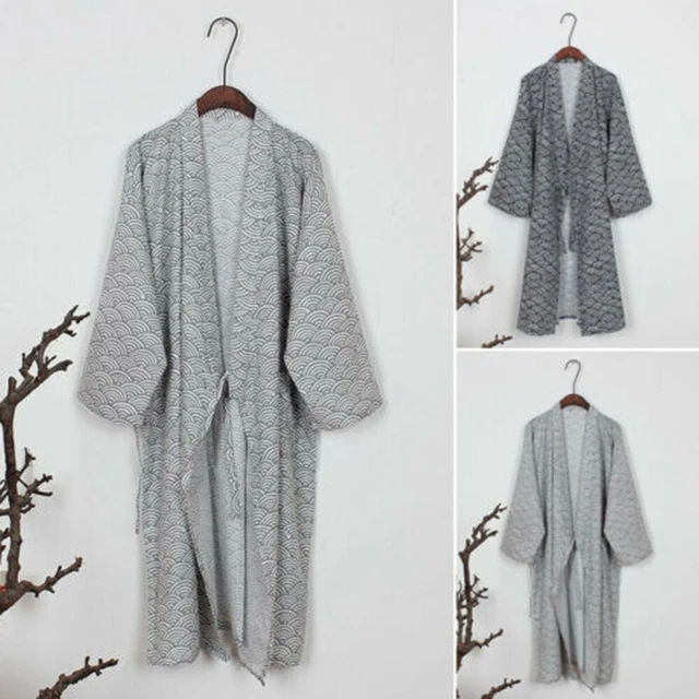 Biancheria da notte accappatoio lounge casual da indossare casa cotone abito kimono pigiama