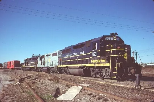 Sbd 1631 Gp-40-2 Charleston Sc (Seaboard) Original Slide 12-17-78 T12-16