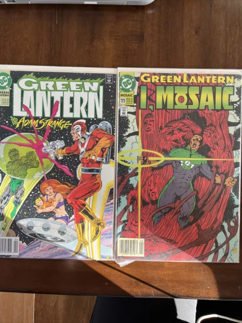 DC Comics Green Lantern Vs Adam Strange No 38 1993 & Mosaic #11