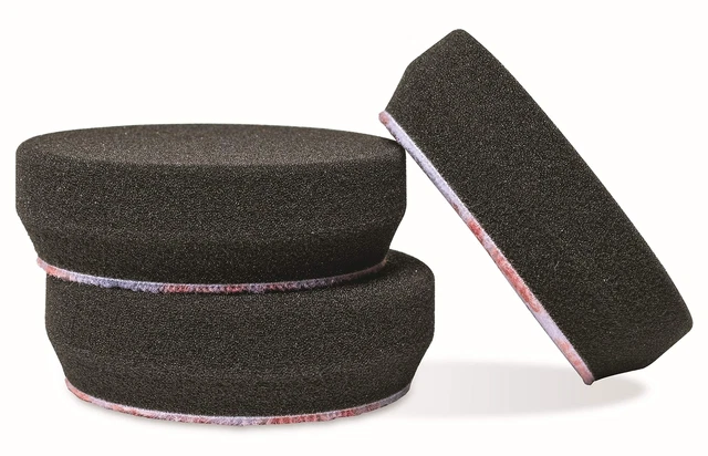 11274 3&quote; Black Foam Finishing Pads (Set of 3)