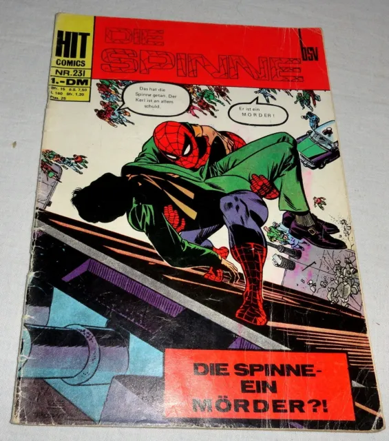 HIT Comics ; Die Spinne Nr. 231 : BSV Verlag ;  Serie 1966-1972