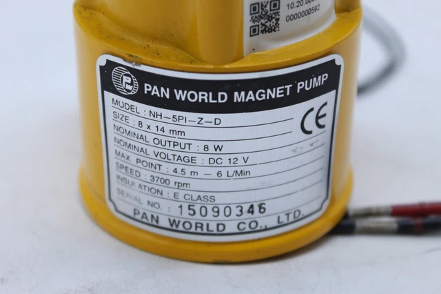 Pan World NH 5PX Z D Brushless DC Magnet Pump, 14L/min, 2.5m