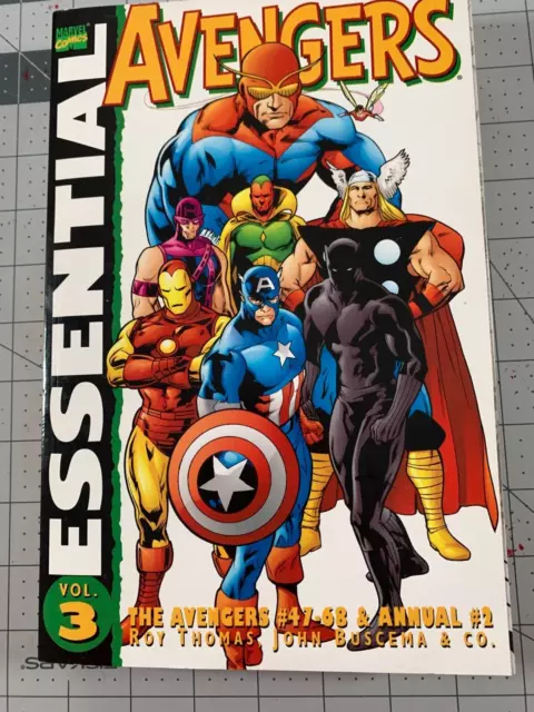 Essential Avengers Vol. 3 Marvel Comics Softcover Book 2001 First Printing