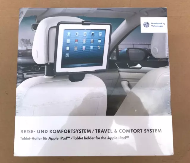 VW Headrest Mounted iPad Holder - 000061125A **Genuine New Sealed VW OEM Part**