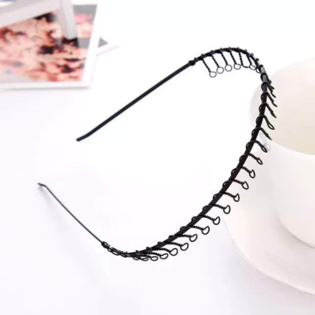 METAL wire HEADBAND football sports gym toothed alice hair head band Mens Boys