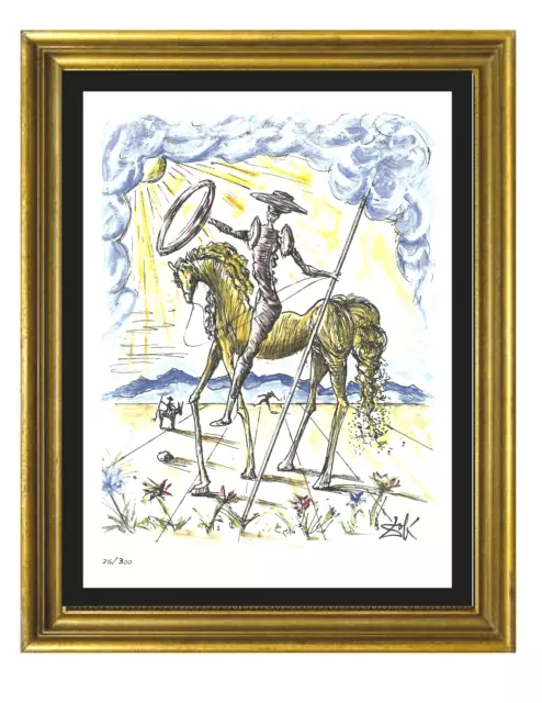 Salvador Dali "Don Quixote" Signed & Hand-Numbered Ltd Ed Print (unframed) Salvador Dali "Don Quixote" Signed & Hand-Numbered Ltd Ed Print (unframed)
