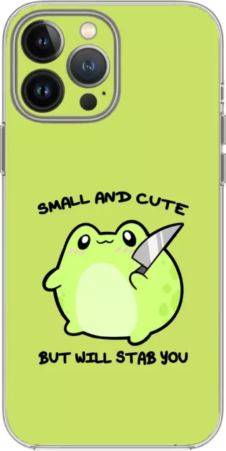 Frog Small Cute Will Stab You Boss Case Cover Silicone / Shockproof / MagSafe