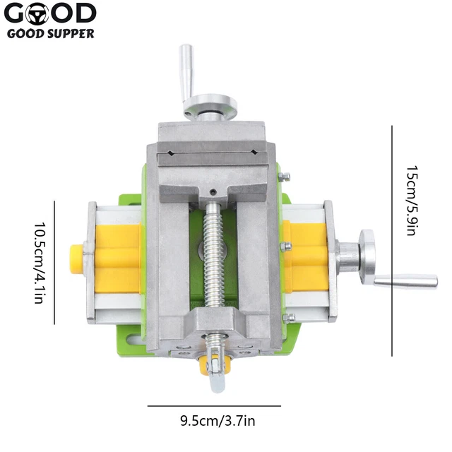 2 Way 3'' Drill Press X-Y Compound Vise Cross Over Slide Mill Milling Vice Table
