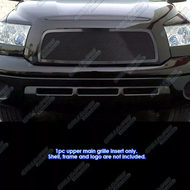 Fits 2007-2009 Toyota Tundra Black Stainless Mesh Grille Insert