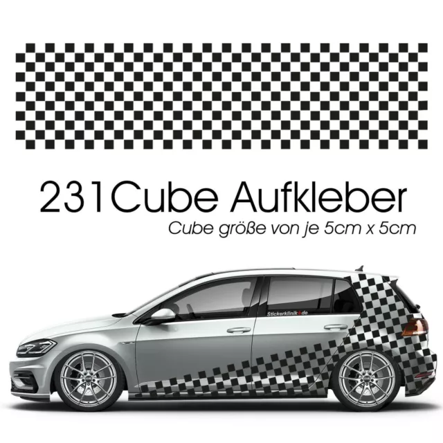 TUNINGAUFKLEBER AUTO SEITENAUFKLEBER Tuning Dekor Muster Rechteckig Car  Sticker EUR 38,24 - PicClick DE
