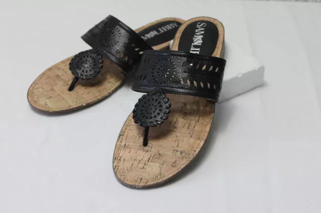 Sam and Libby Black Ashland Sandals Slip On