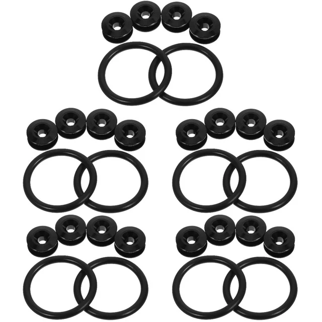 Modengzhe 4 Paia Di Chiusure A Sgancio Rapido Per Paraurti Auto - In Alluminio, Blu, Universali Per Cofano E Portellone - 5