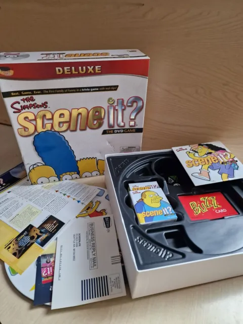 Scene It? The Simpsons Deluxe DVD Board Game - Complete.