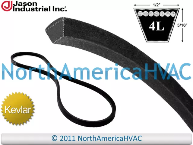 New Vbelt Heavy Duty Aramid V-Belt A33 A33K 4L350 4LK350 1/2" x 35"