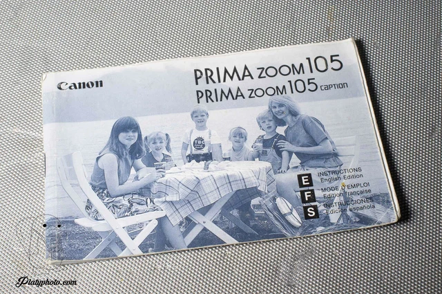 Canon Prima Zoom 105 Mode D'emploi Notice Manual Fr En Es