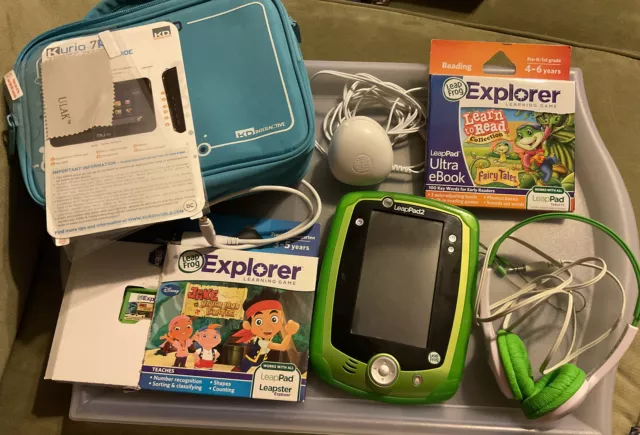 LeapFrog LeapPad 2 Explorer System, Adapter, Carry Case, Headphones, & 2 Games LeapFrog LeapPad 2 Explorer System, Adapter, Carry Case, Headphones, & 2 Games