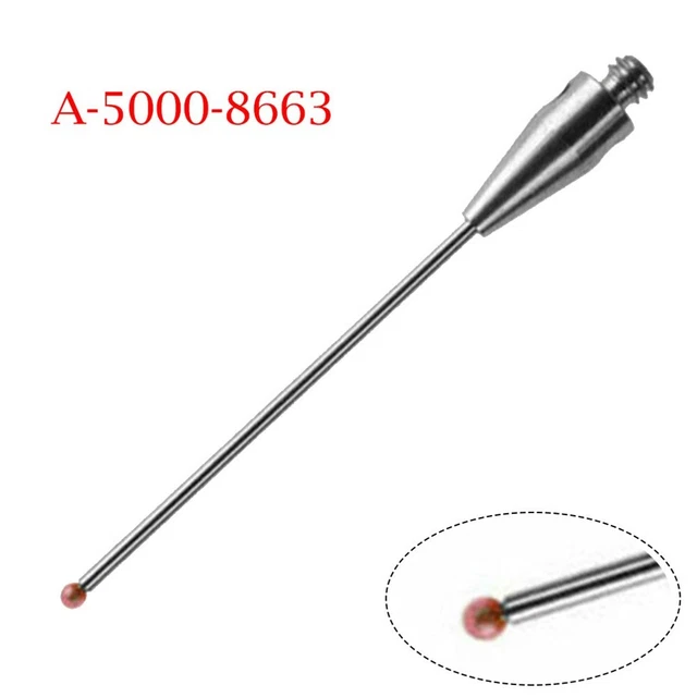 Stylet CMM M4 Rubis 4 Mm – Tige Carbure 50 Mm Pour Machine à Mesurer Coordonnées A-5003-4799