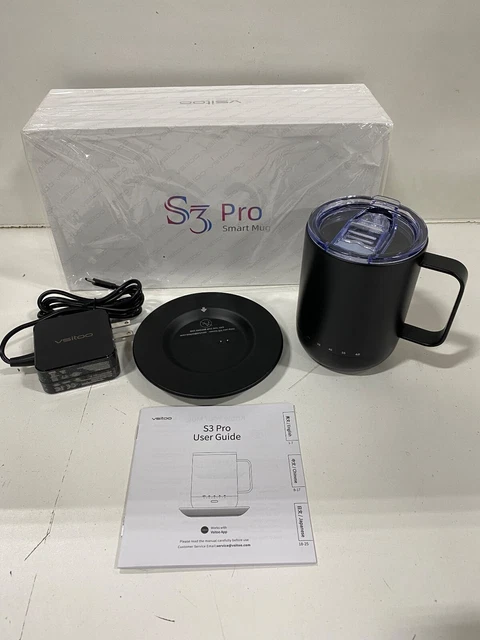 VSITOO (S3 Pro) Temperature Control Smart Mug, 14 oz - White