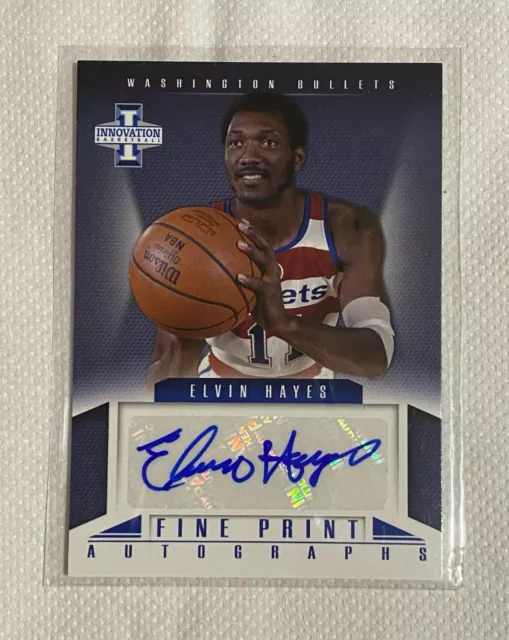 Elvin HAYES 2012-13 Panini INNOVATION NBA Fine Print Autographs #13 AUTO Bullets