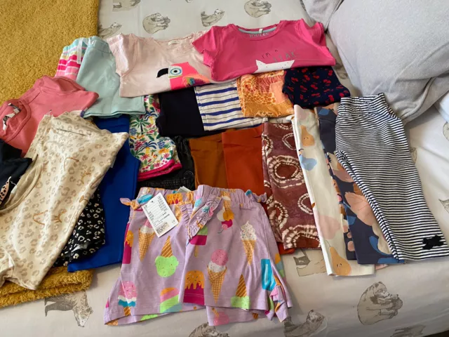 Huge girls summer bundle age 4-5 And Some 5-6 Shorts, Tops Next H&M, Joules,