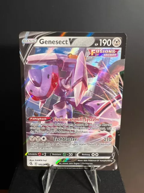 Pokemon Karte - Genesect V 185/264 - Fusionsangriff - Near Mint - Deutsch