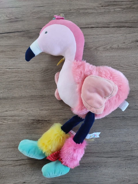 Doudou et store compagnie flamant rose