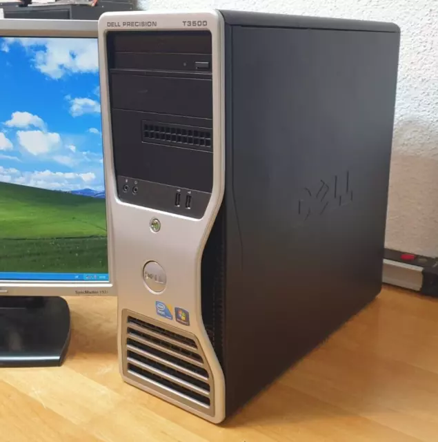 DELL PRECISION T3500 Windows XP Gaming PC 6x 3,20GHz 500GB HD COM LPT Computer