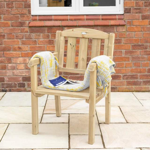 Harrier Wooden Garden Chair [Heavy Duty]| Premium Armchair/Sustainable Wood