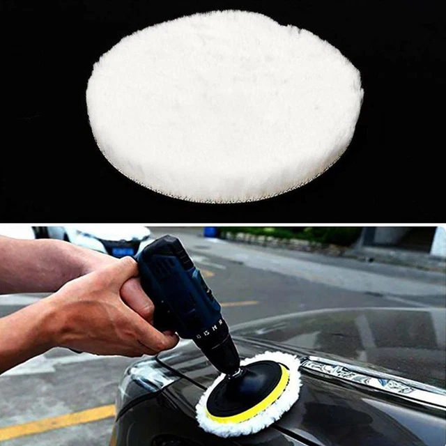 Lambs Wool Polishing Pad For Car Polisher Detail Mirror t1h Polishing R5W9