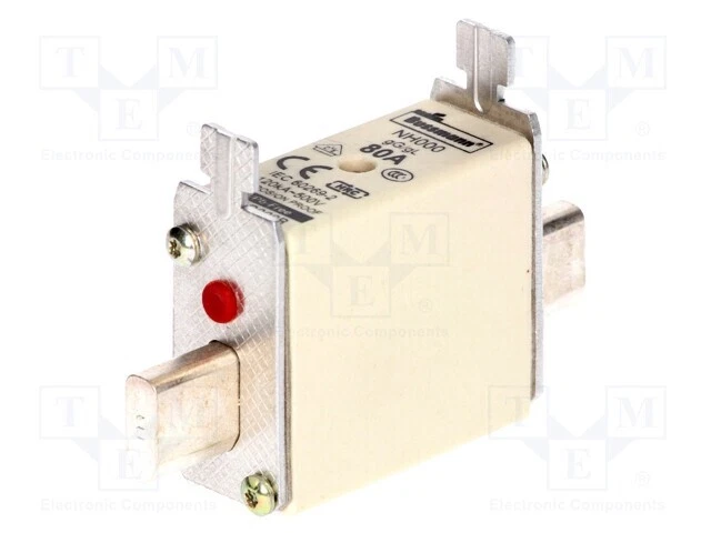 Sécurité : Schmelz 80NHG000B 500VAC 250VDC 80A Céramique, Industrie