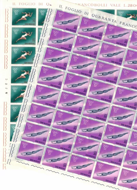 S43304 San Marino 1964 MNH Collection Complete House Emissions IN Sheets Whole