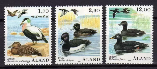 A4240) Aland 1987 Mnh** Animals Birds