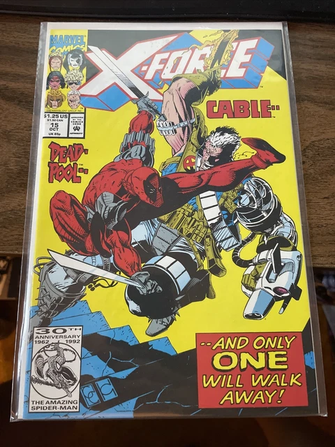 X-Force #15 Cable vs Deadpool Marvel Comics VF/NM Comic Book 1992