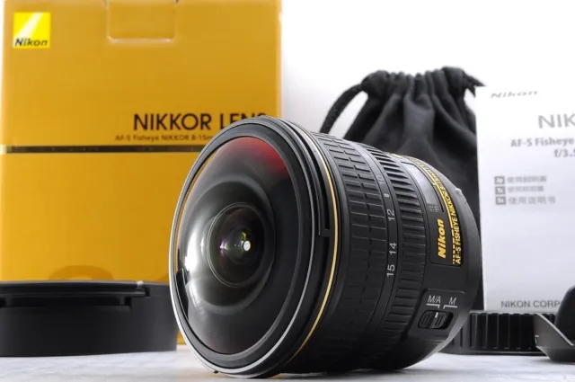 [ MINT +] Nikon AF-S 8-15mm Fisheye f/3.5-4.5 E ED w BOX Hood from Japan via DHL