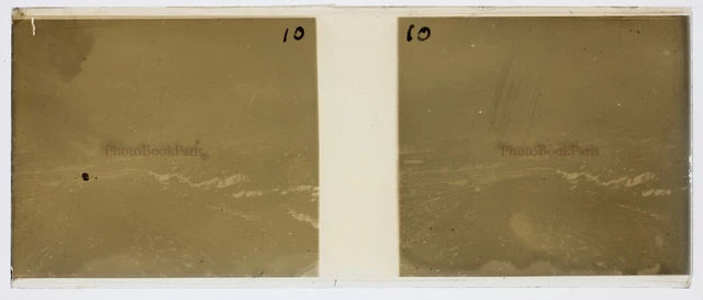 Snow Mountain France Photo Stereo PL59L1n65 Glass Plate Vintage c1910