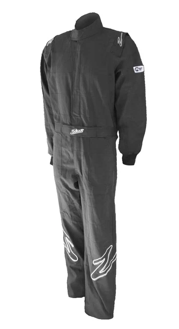 Zamp Black/White Stripes X-Large Single Layer Driving Suit P/N R010003xl