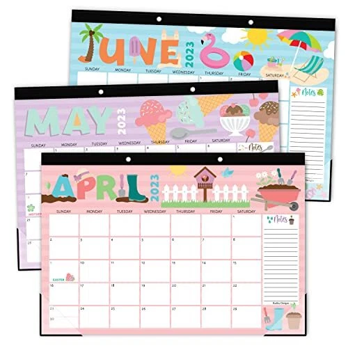 DOODLE LARGE DESK Calendar 2023-2024 Calendar Desk Pad - 18 Month