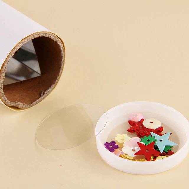 2set DIY farbig rotierende Kaleidoskop-Kits Craft Kid Brain Hands-Eyes Traini TS