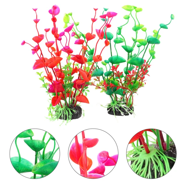 2 pz decorazione simulata erba acquatica decorazione acqua decorazione pianta artificiale