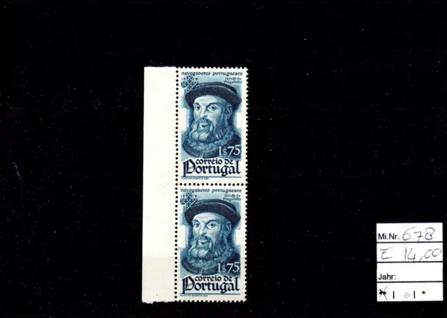 Briefmarken Lot aus Portugal - Postfrisch ** / MNH Mi. 678 Paar mit Rand