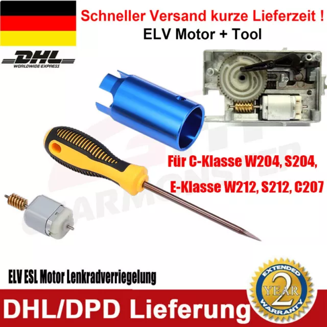 Mercedes ELV Lenkradverriegelung Reperatur W204 W212 W207 S212 Motor + Werkzeug