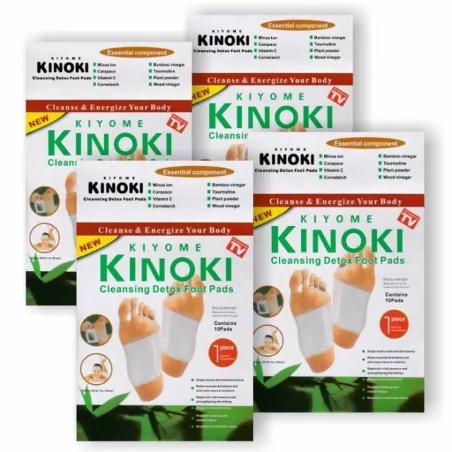 50 X Parche Detox Kinoki Para los Animales Pies De Hierbas Naturales Del Natur