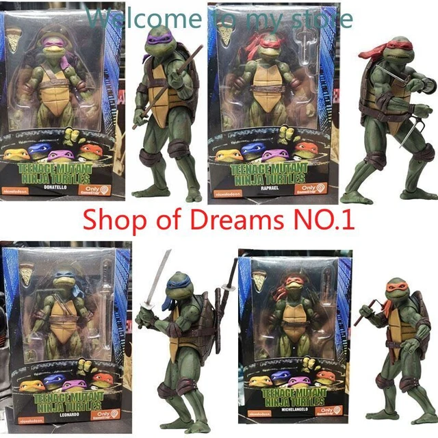 NECA TMNT 1990 Movie 7" Teenage Mutant Action Figure Movable Toys Ninja Turtles